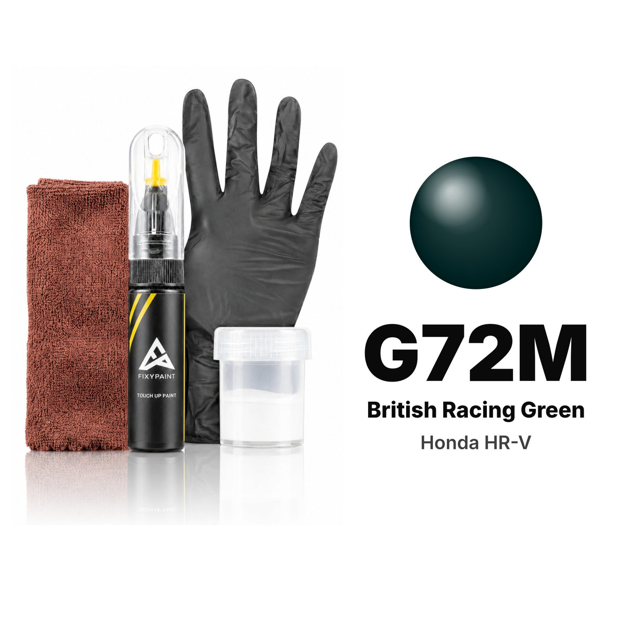 Touch-up paint for Honda HR-V G72M British Racing Green, Complete kit