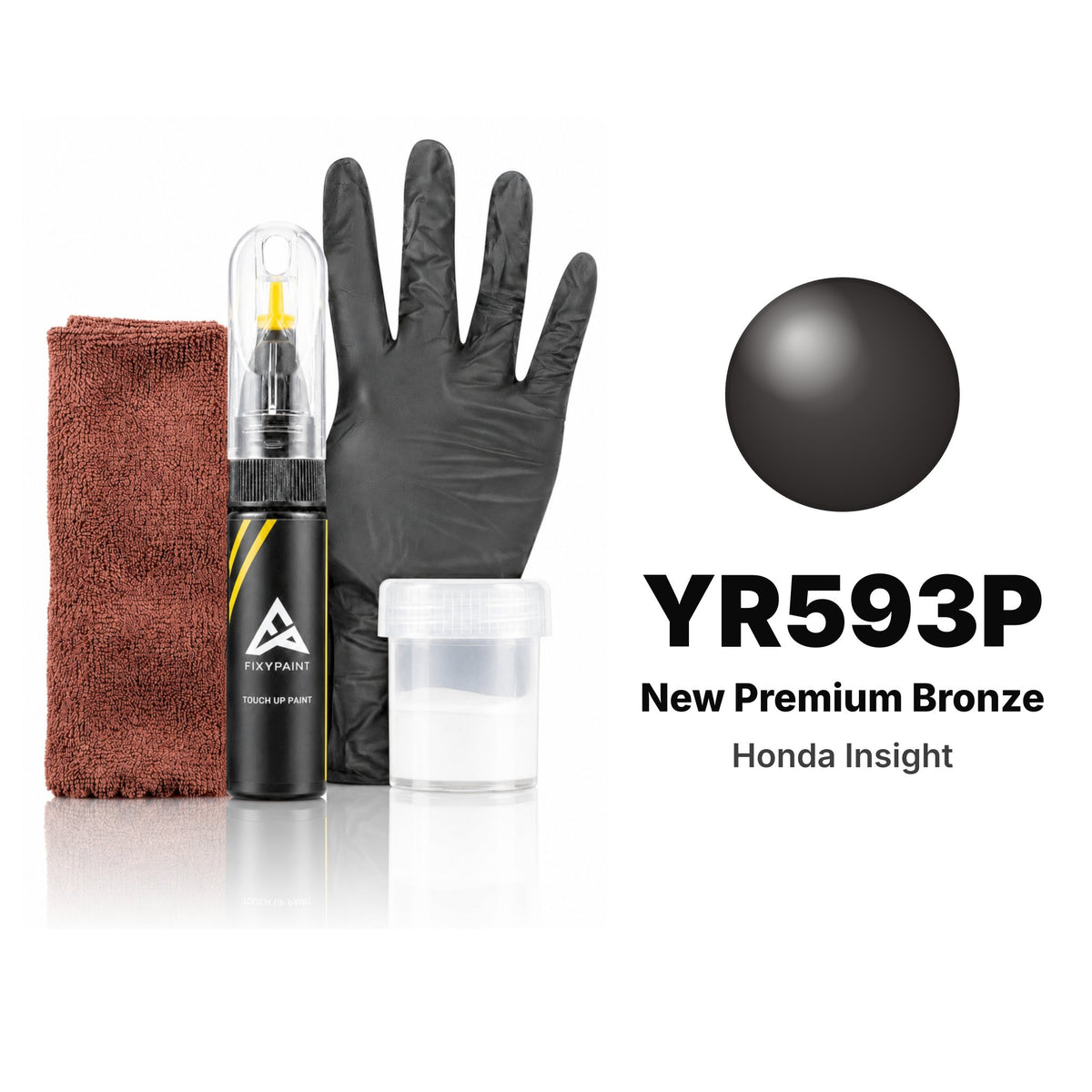Touch-up paint for Honda Insight YR593P New Premium Bronze, Complete kit