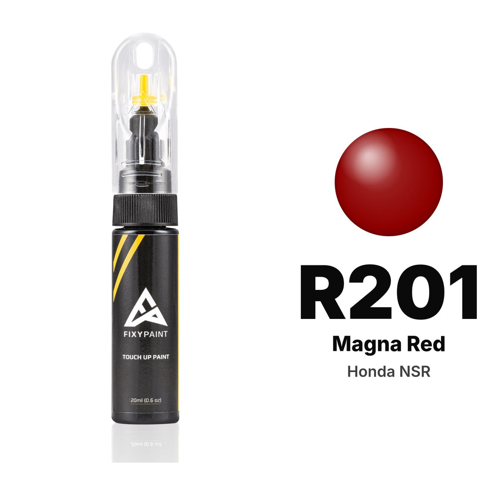 Lackstift für Honda NSR – R201 Magna Red (1995–1999), Set Basis
