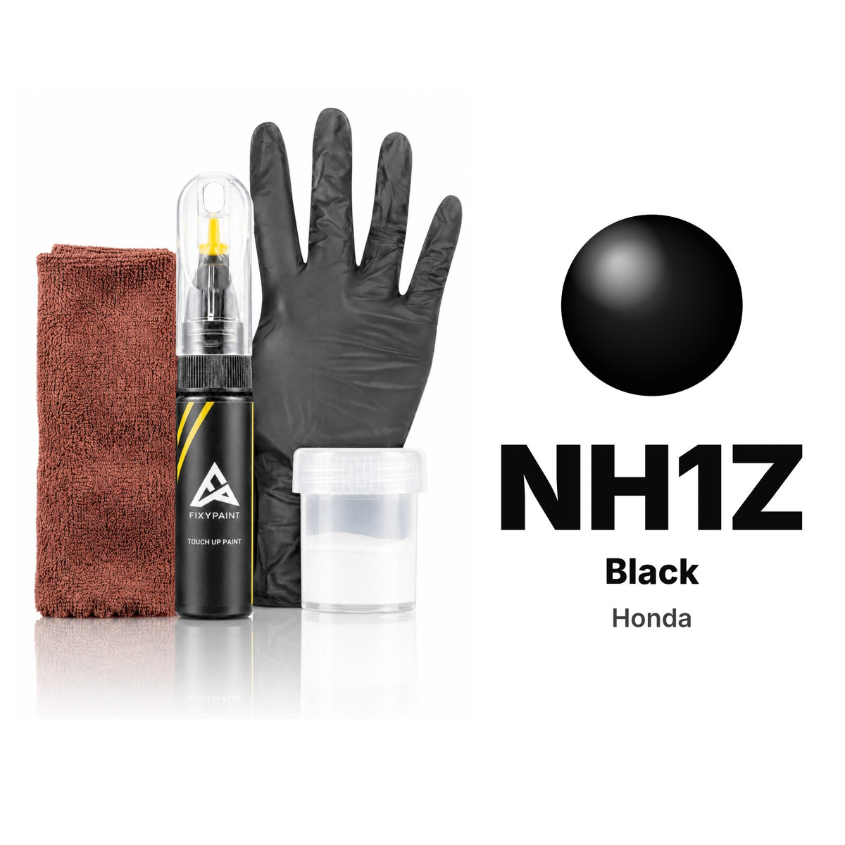 Touch-up paint for Honda NH1Z Black, Complete kit