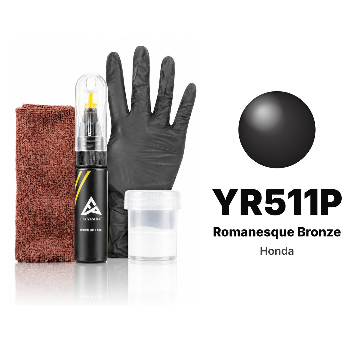 Touch-up paint for Honda YR511P Romanesque Bronze, Complete kit