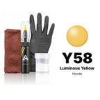 Touch-up paint for Honda Y58 Luminous Yellow, Complete kit