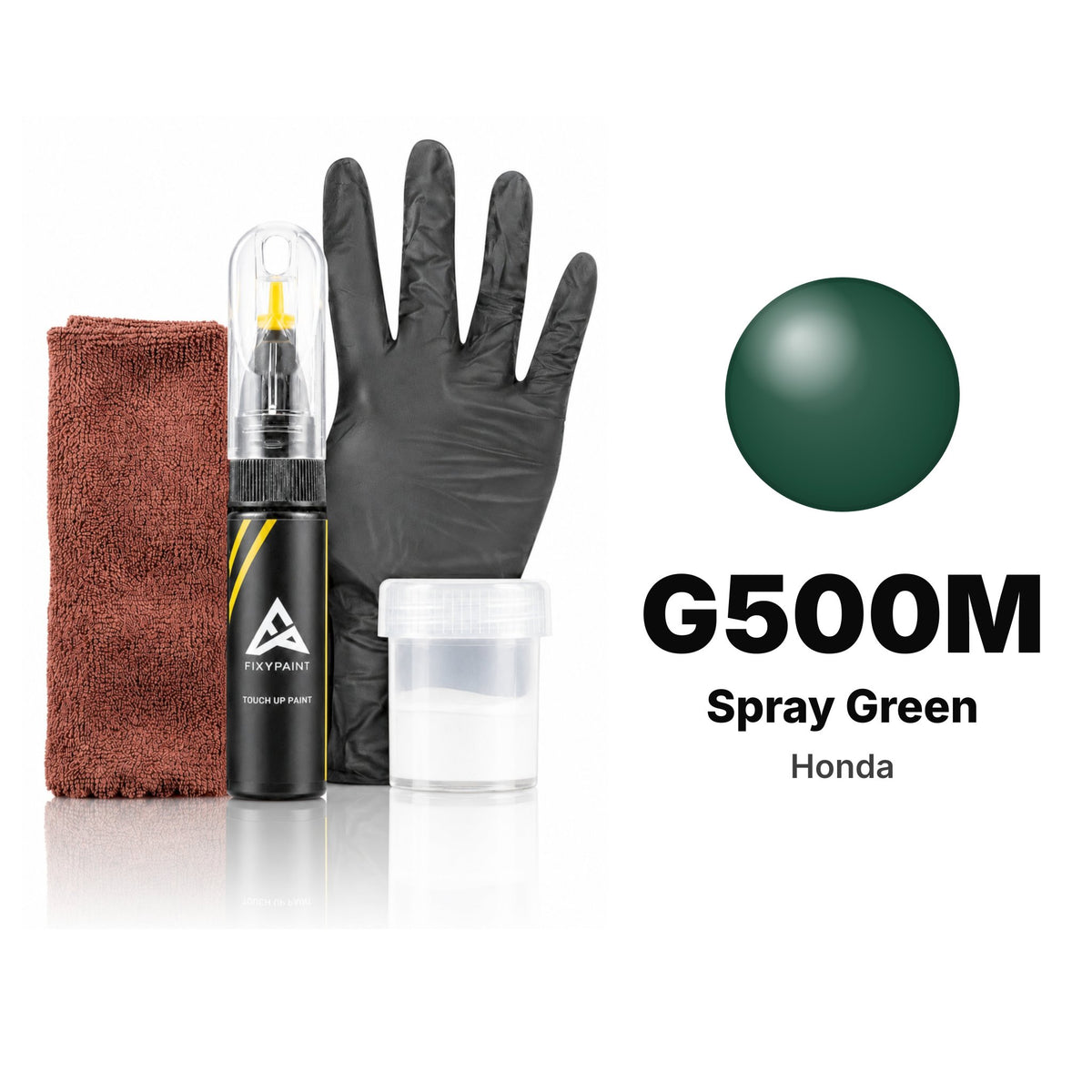 Touch-up paint for Honda G500M Spray Green, Complete kit