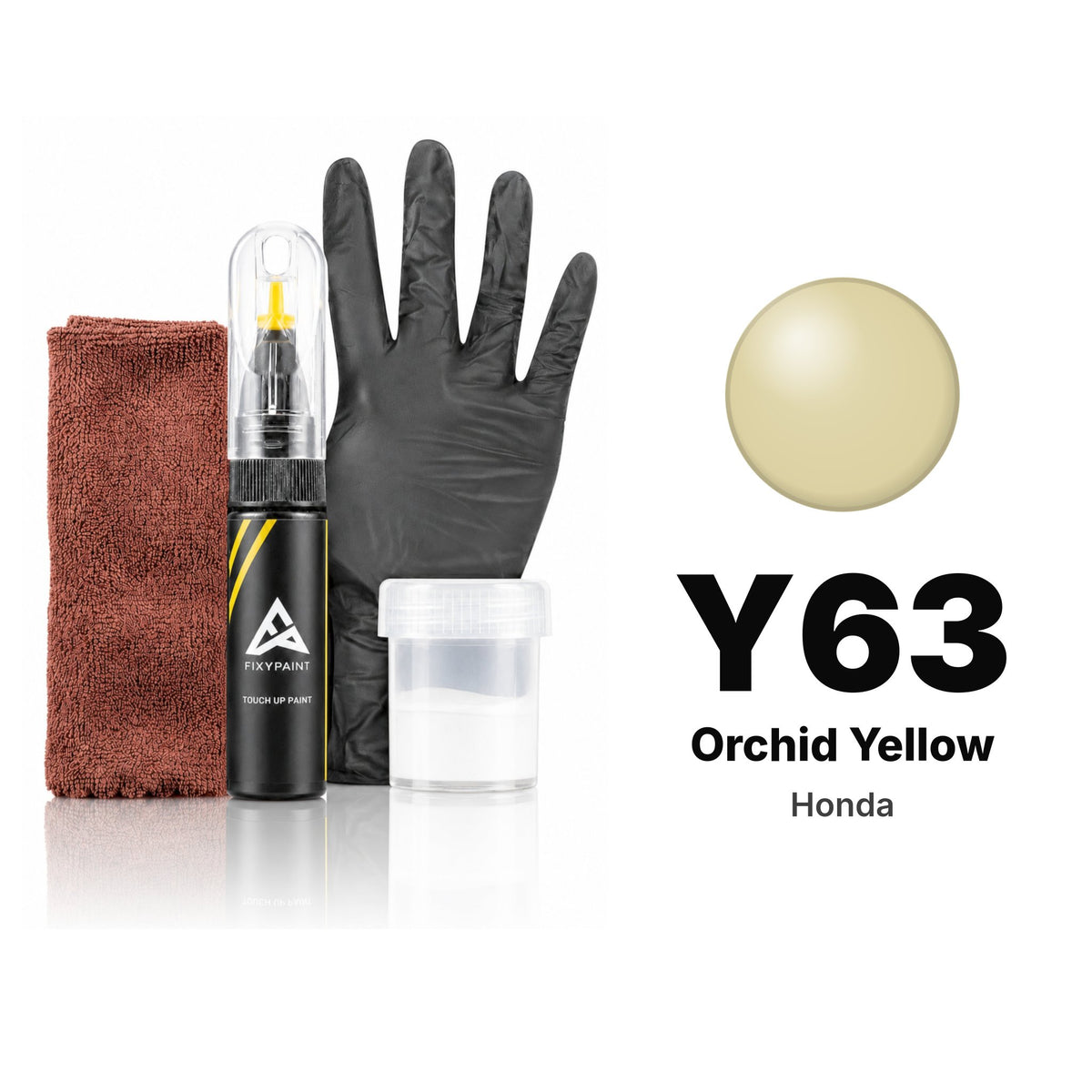Touch-up paint for Honda Y63 Orchid Yellow, Complete kit