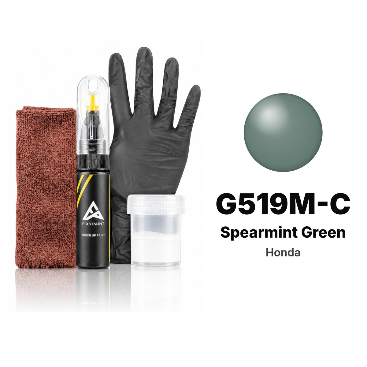 Touch-up paint for Honda G519M-C Spearmint Green, Complete kit