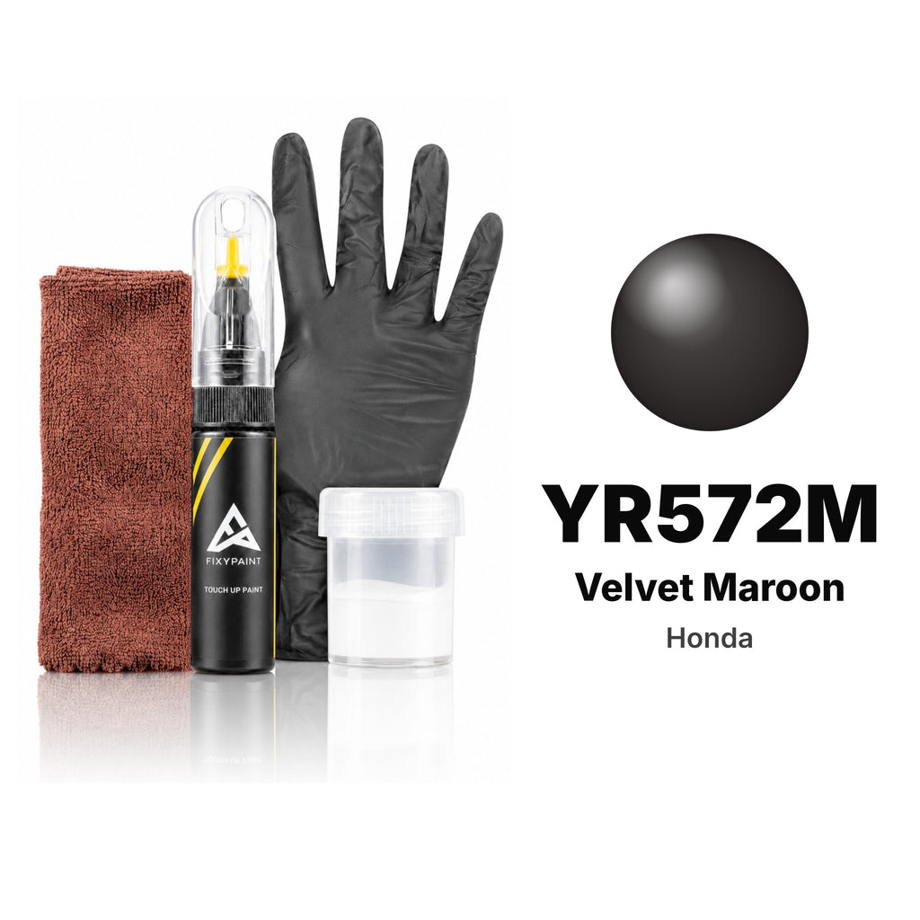 Touch-up paint for Honda YR572M Velvet Maroon, Complete kit