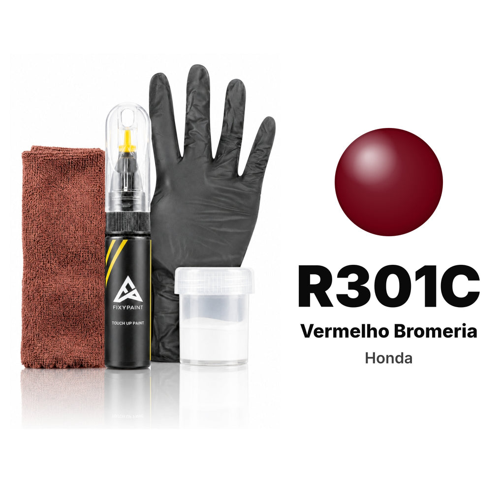 Touch-up paint for Honda R301C Vermelho Bromeria, Complete kit