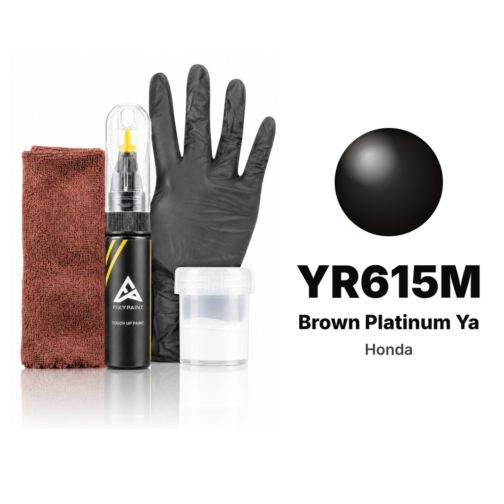 Touch-up paint for Honda YR615M Brown Platinum Ya, Complete kit