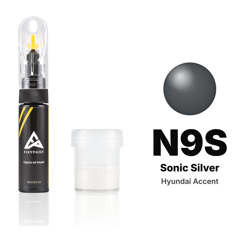 Touch-up paint for Hyundai Accent N9S Sonic Silver, Standard kit