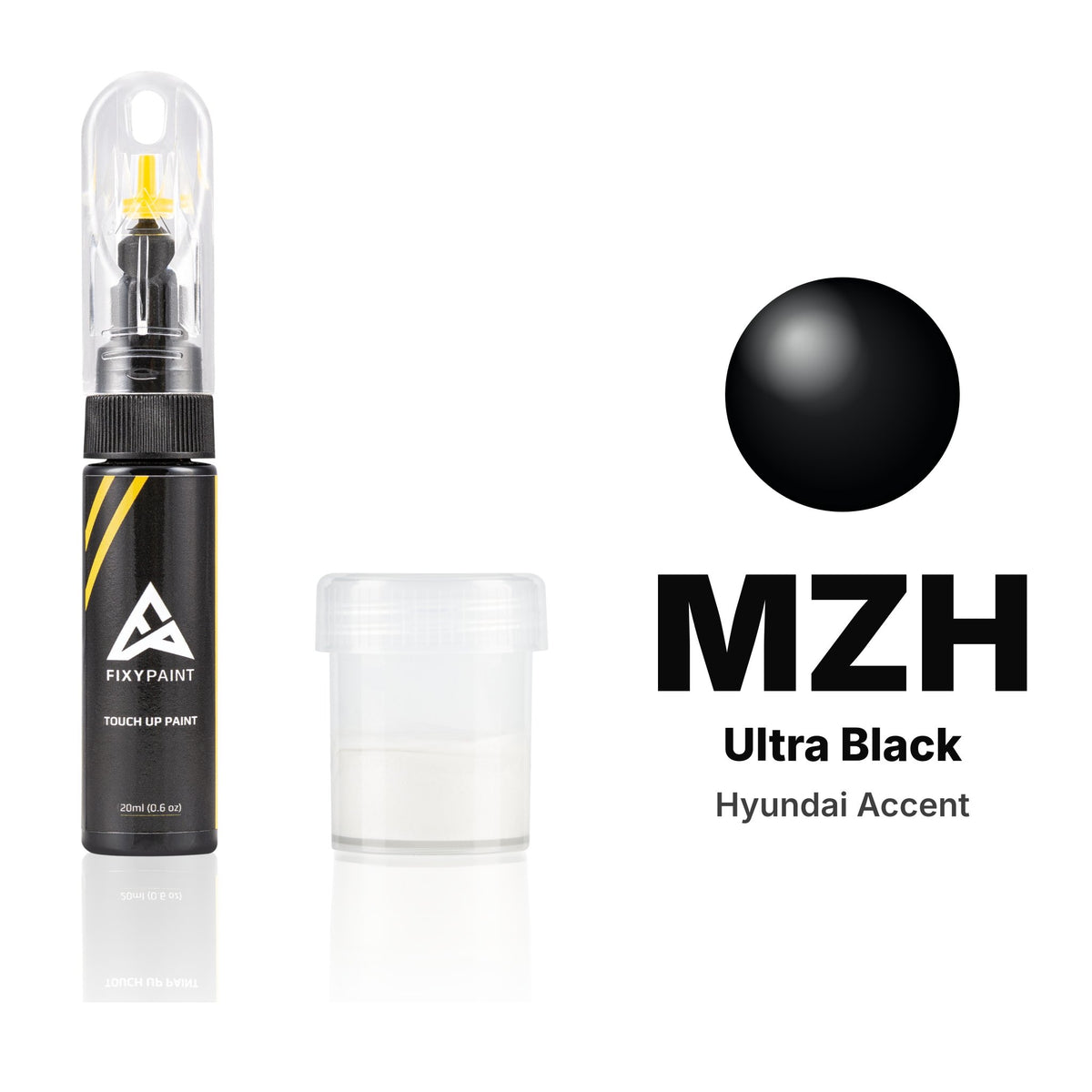 Touch-up paint for Hyundai Accent MZH Ultra Black, Standard kit