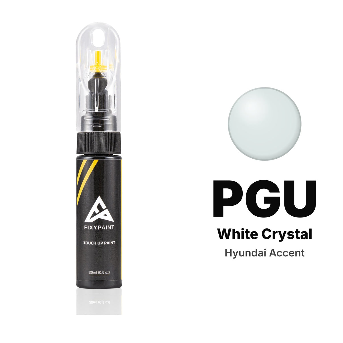 Touch-up paint for Hyundai Accent PGU White Crystal, Basic kit