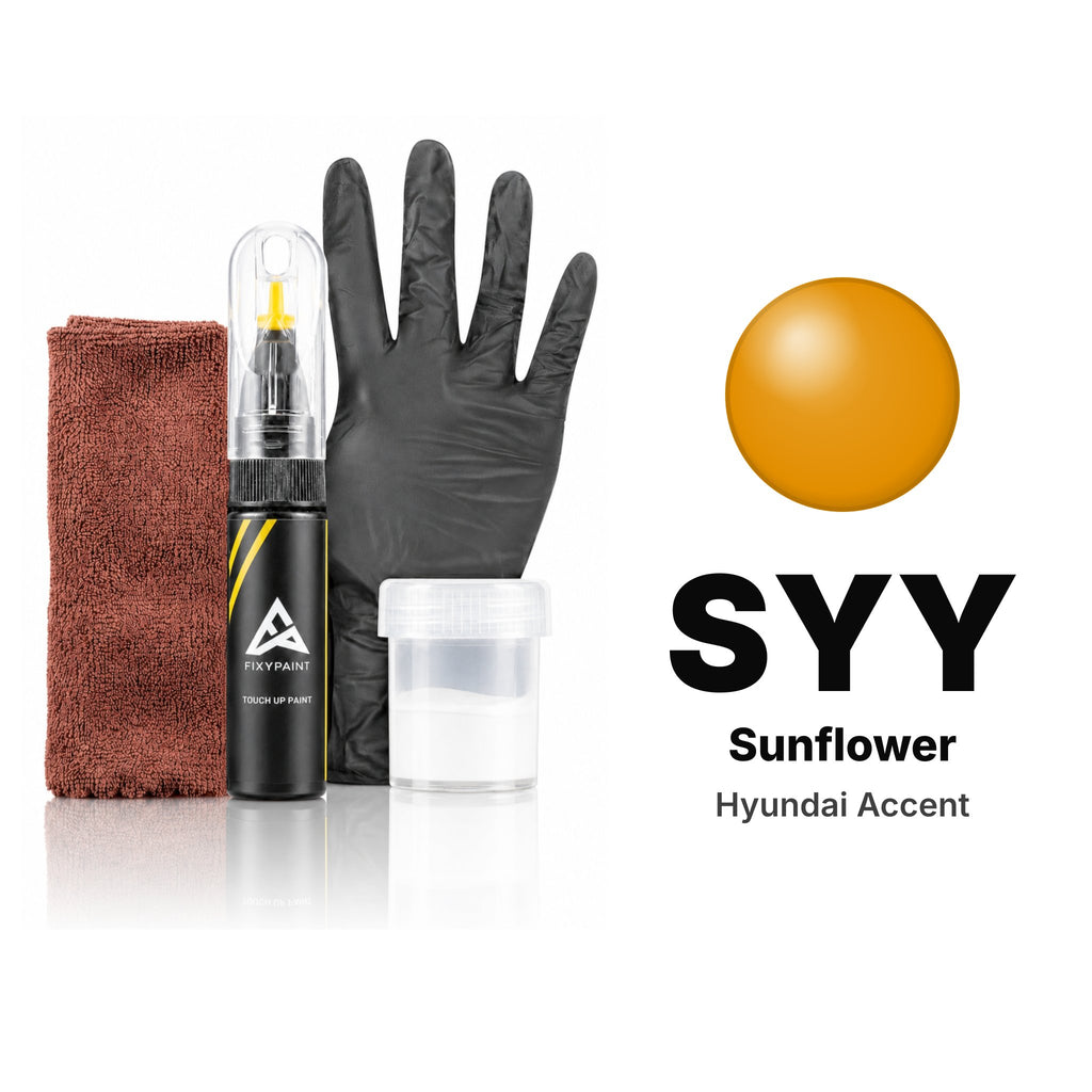 Touch-up paint for Hyundai Accent SYY Sunflower, Complete kit
