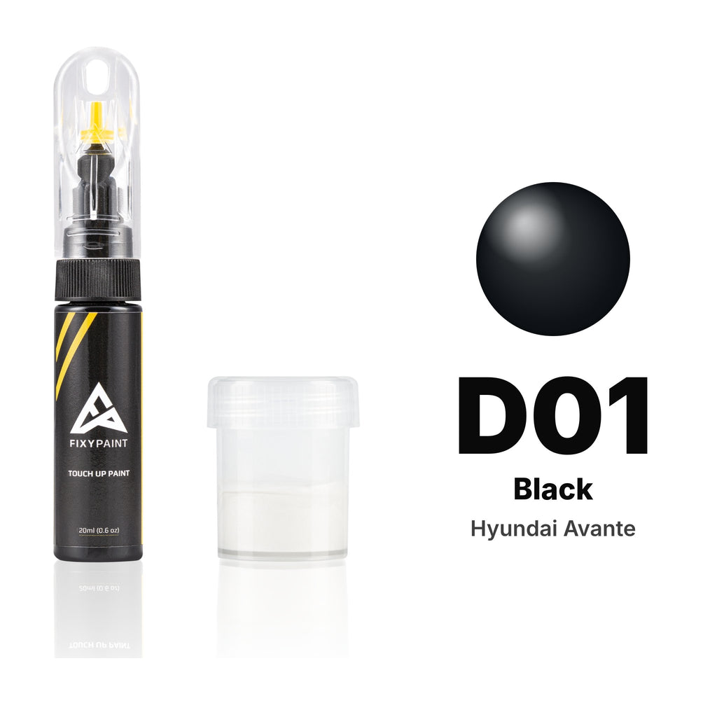 Touch-up paint for Hyundai Avante D01 Black, Standard kit