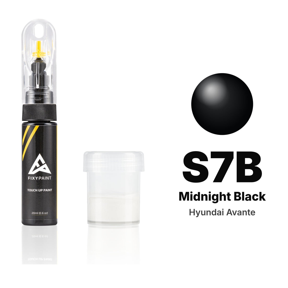 Touch-up paint for Hyundai Avante S7B Midnight Black, Standard kit
