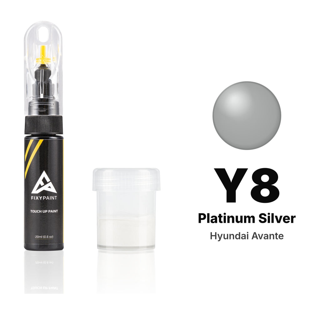 Lackstift für Hyundai Avante – Y8 Platinum Silver (2015–2020), Set Standard