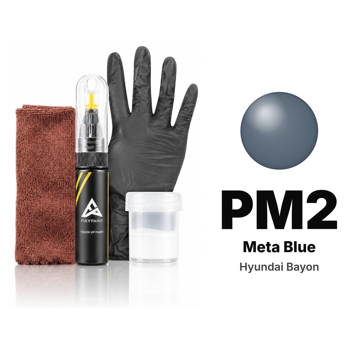 Touch-up paint for Hyundai Bayon PM2 Meta Blue, Complete kit