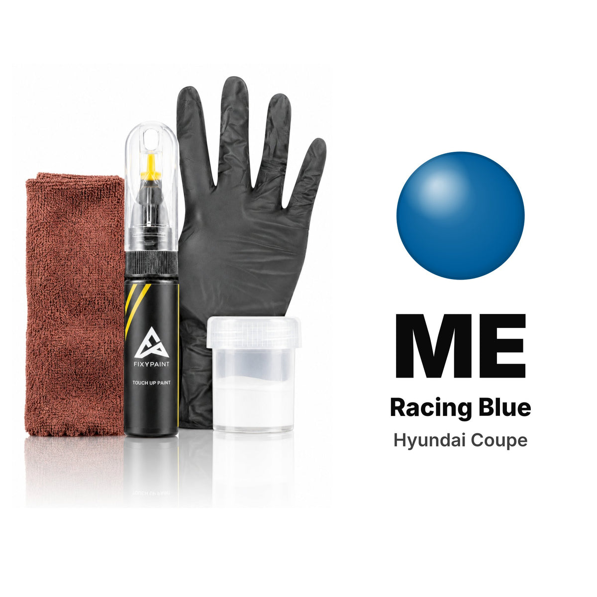 Touch-up paint for Hyundai Coupe ME Racing Blue, Complete kit