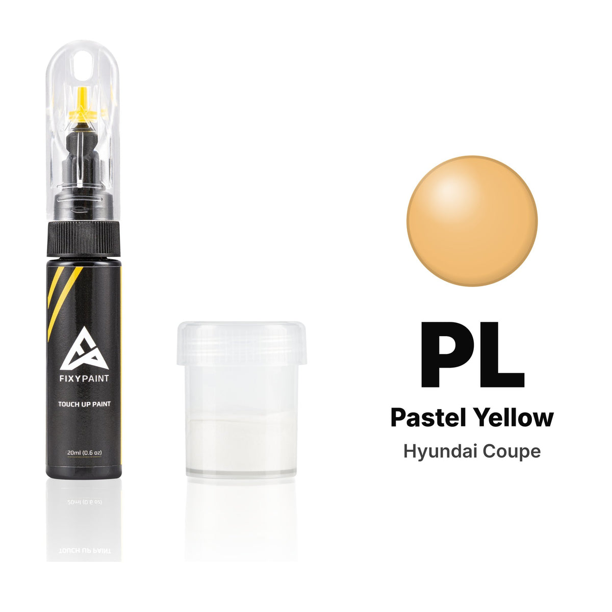Touch-up paint for Hyundai Coupe PL Pastel Yellow, Standard kit