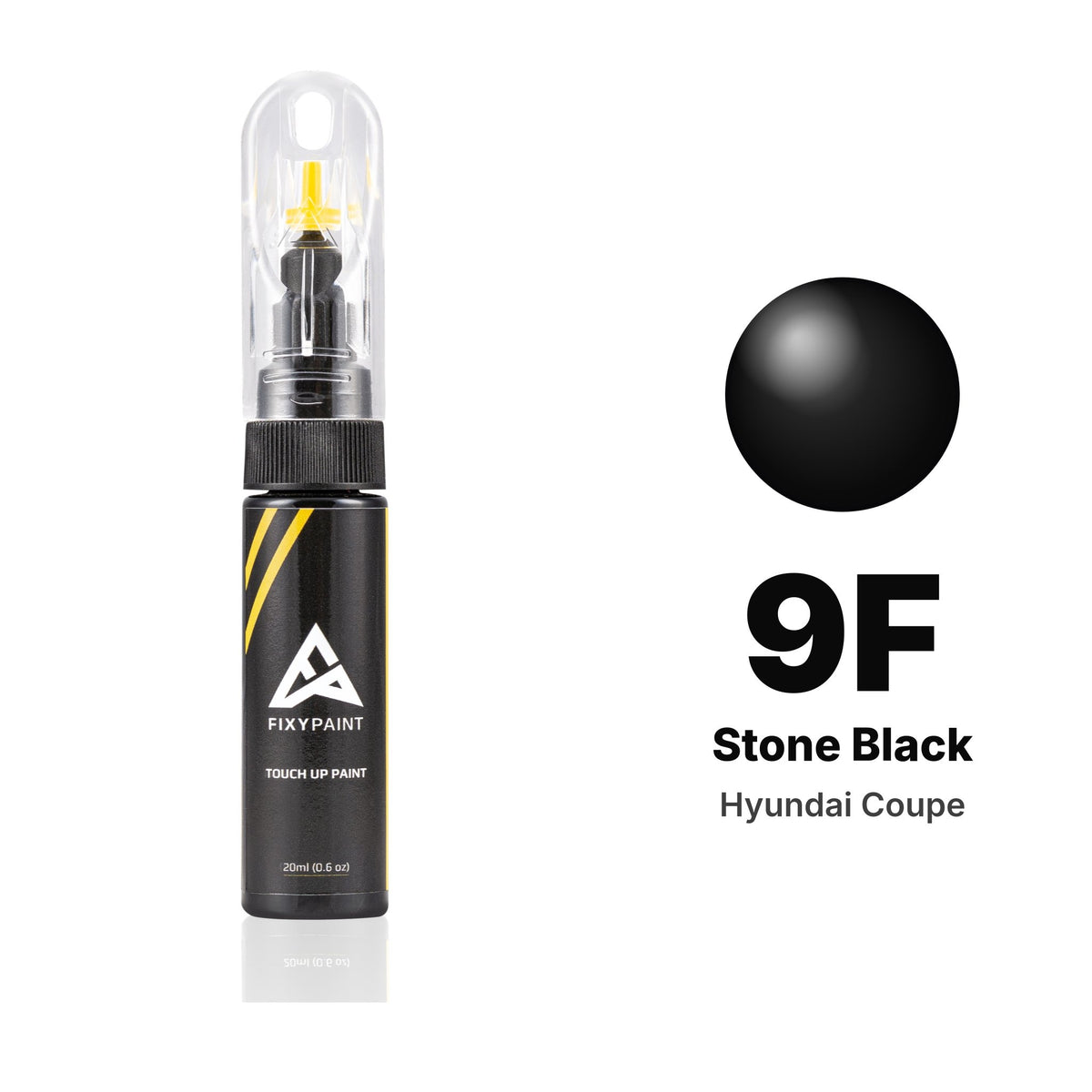 Touch-up paint for Hyundai Coupe 9F Stone Black, Basic kit