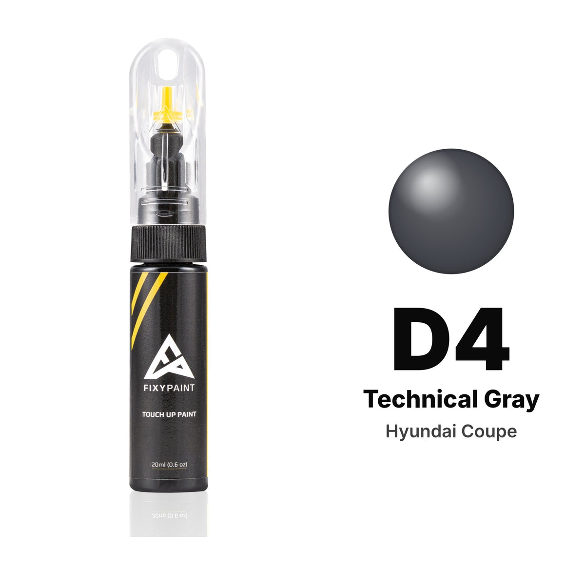 Hyundai Coupe D4 Technical Gray touch-up paint, Basic kit