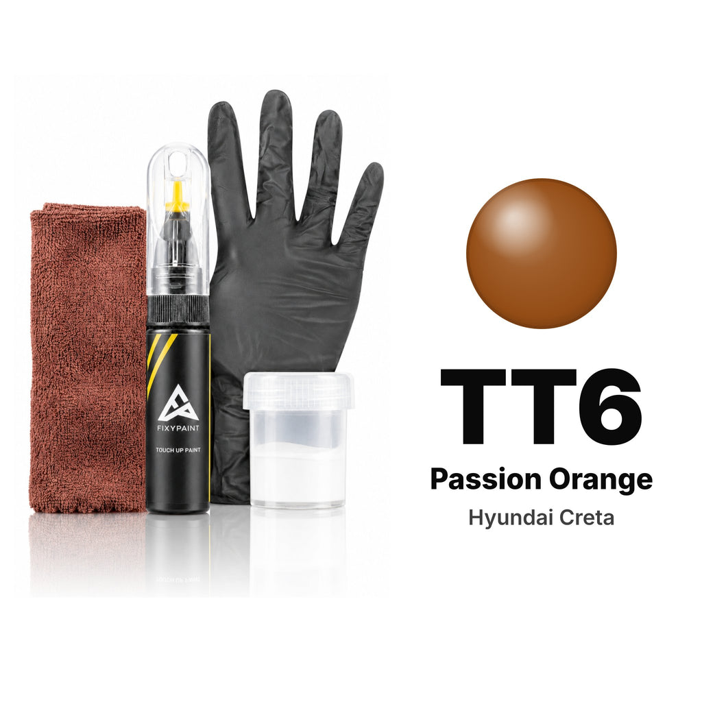 Lackstift für Hyundai Creta – TT6 Passion Orange (2019–2020), Set Komplett