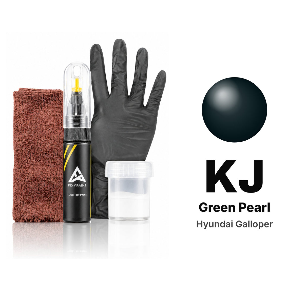 Vernice ritocco per Hyundai Galloper – KJ Green Pearl (1998–2005), kit Completo