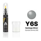 Vernice ritocco per Hyundai Genesis G80 – Y6S Santiago Silver (2017–2020), kit Standard