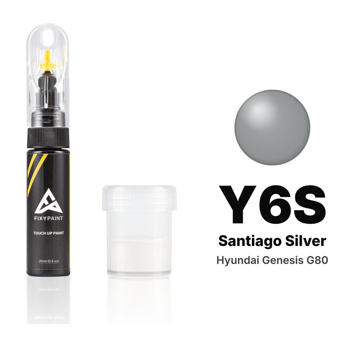 Vernice ritocco per Hyundai Genesis G80 – Y6S Santiago Silver (2017–2020), kit Standard