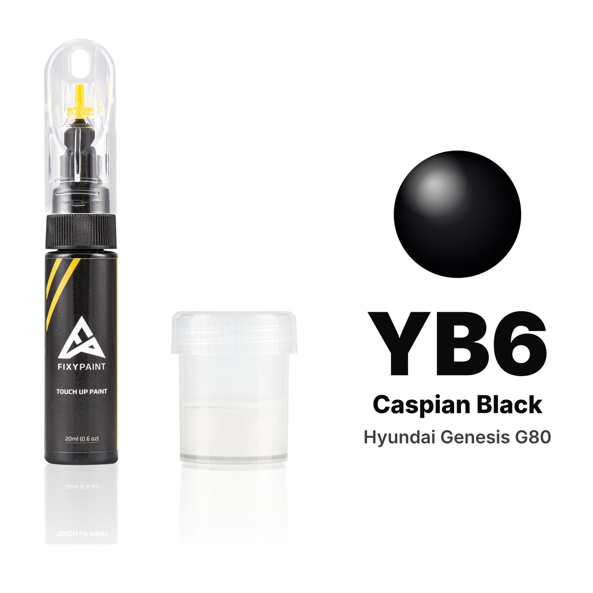 Lackstift für Hyundai Genesis G80 – YB6 Caspian Black (2017–2020), Set Standard