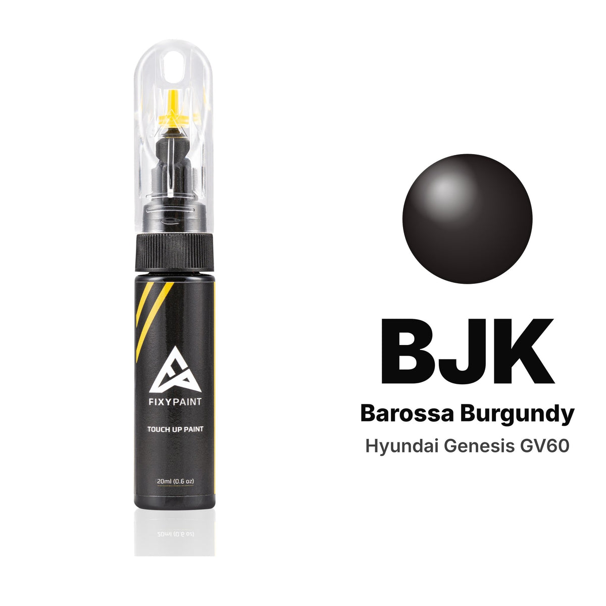 Pintura de retoque para Hyundai Genesis GV60 – BJK Barossa Burgundy (2024), kit Básico