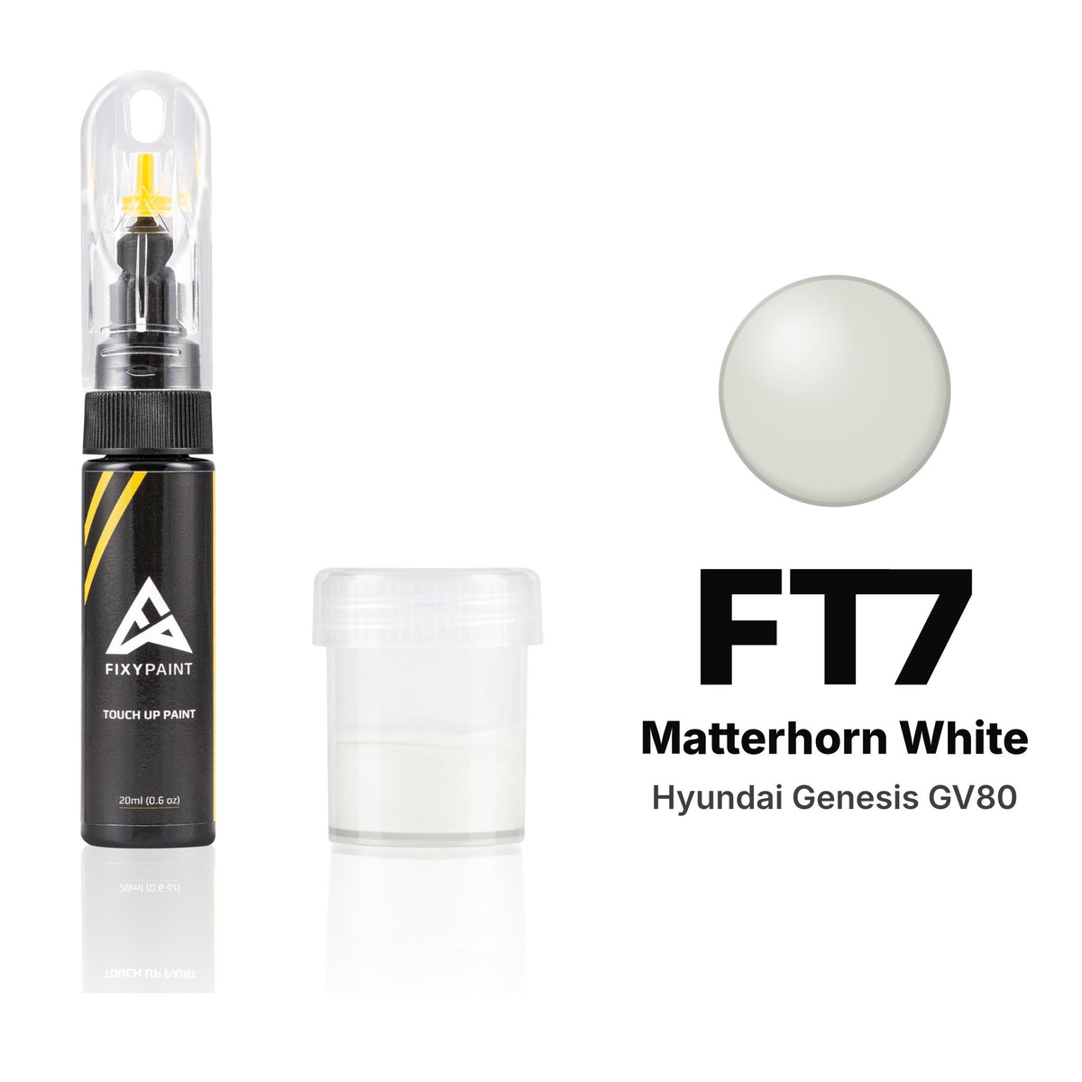 Touch-up paint for Hyundai Genesis GV80 FT7 Matterhorn White, Standard kit