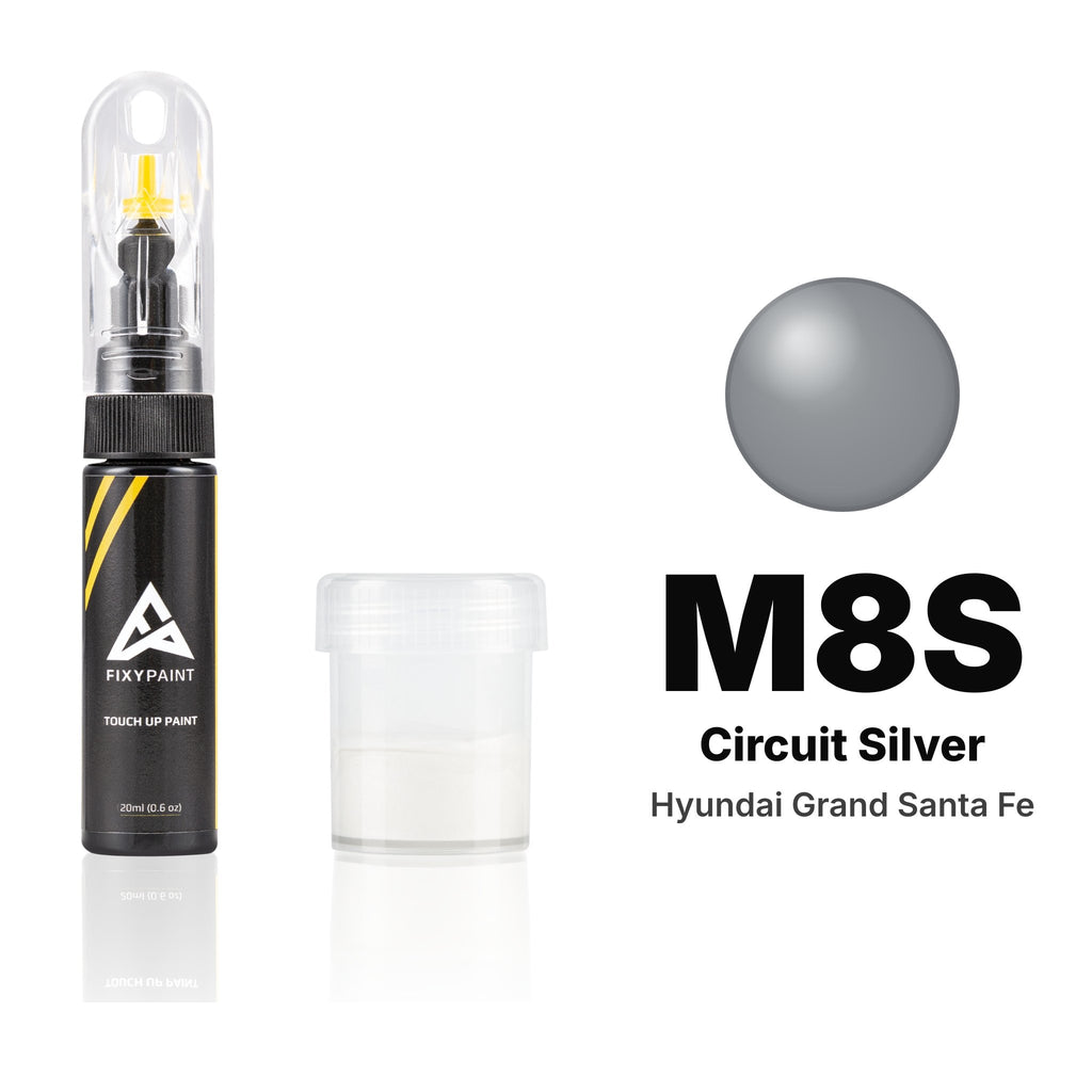 Lackstift für Hyundai Grand Santa Fe – M8S Circuit Silver (2013–2019), Set Standard