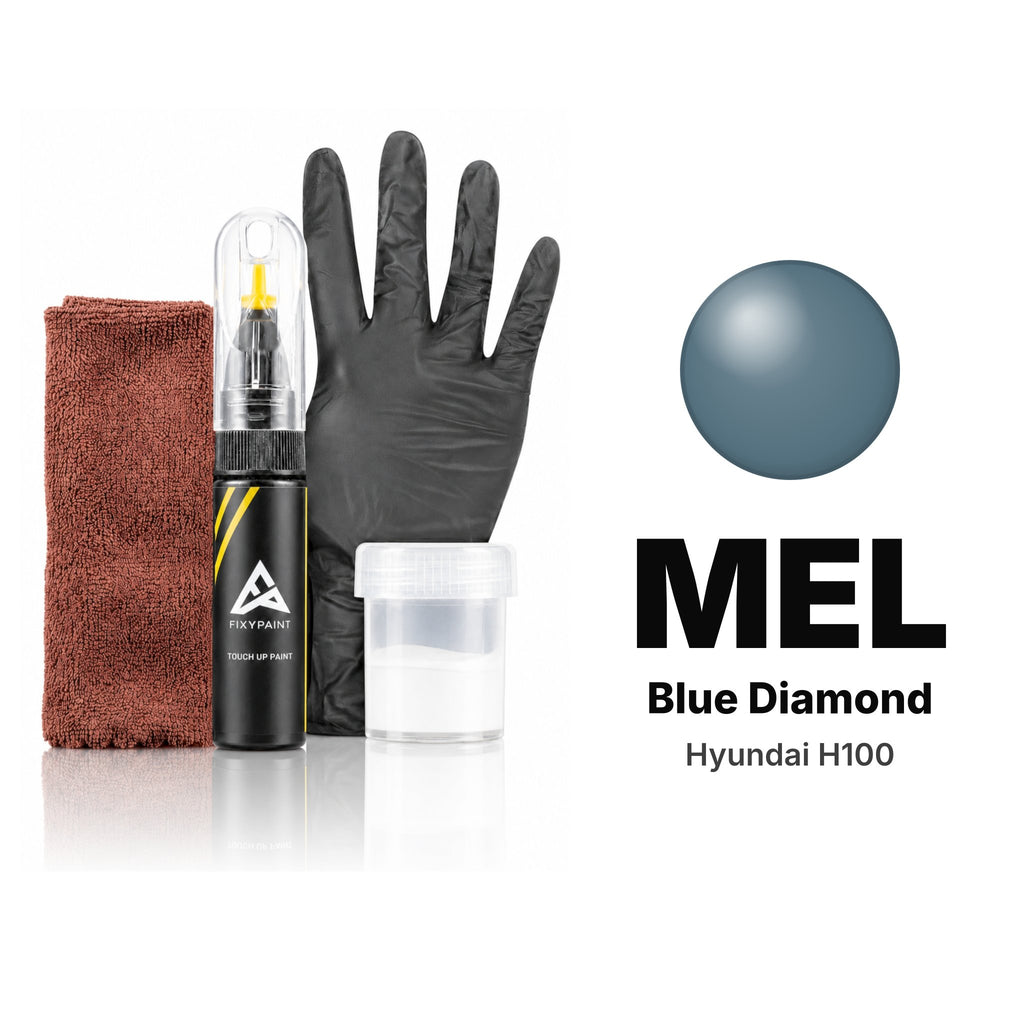 Lackstift für Hyundai H100 – MEL Blue Diamond (2009–2014), Set Komplett