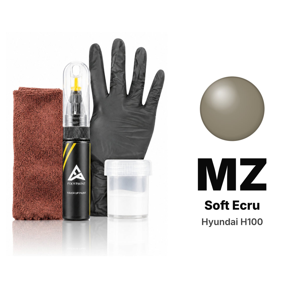 Touch-up paint for Hyundai H100 MZ Soft Ecru, Complete kit