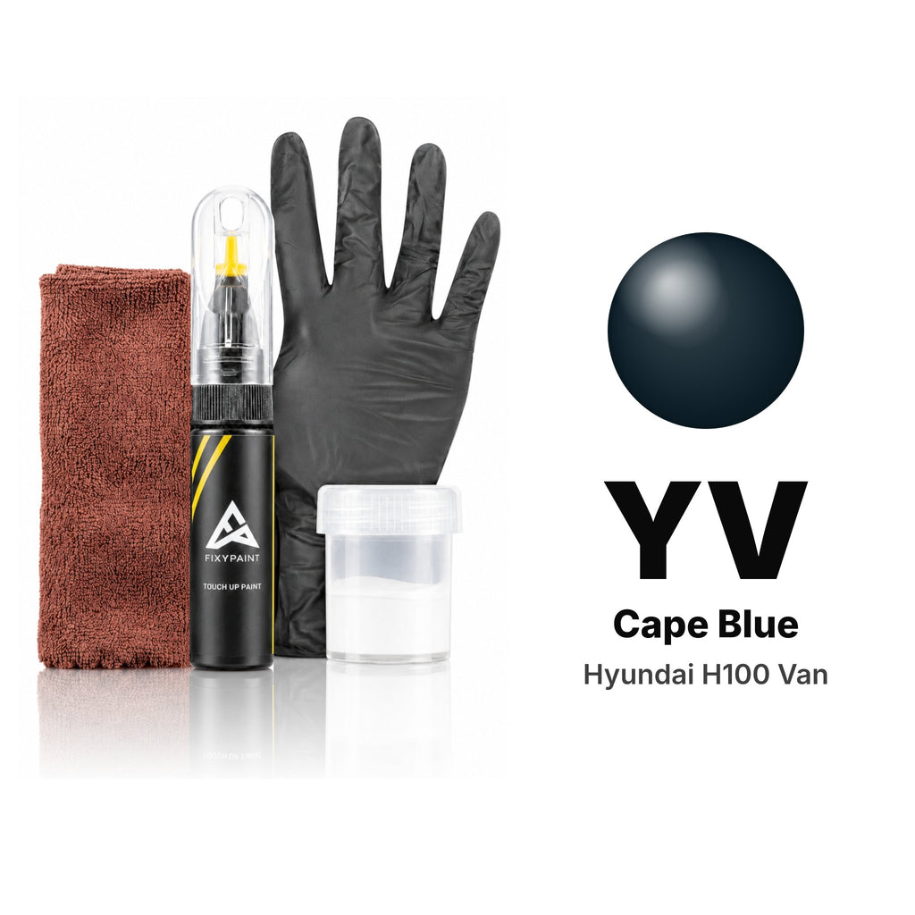 Touch-up paint for Hyundai H100 Van YV Cape Blue, Complete kit