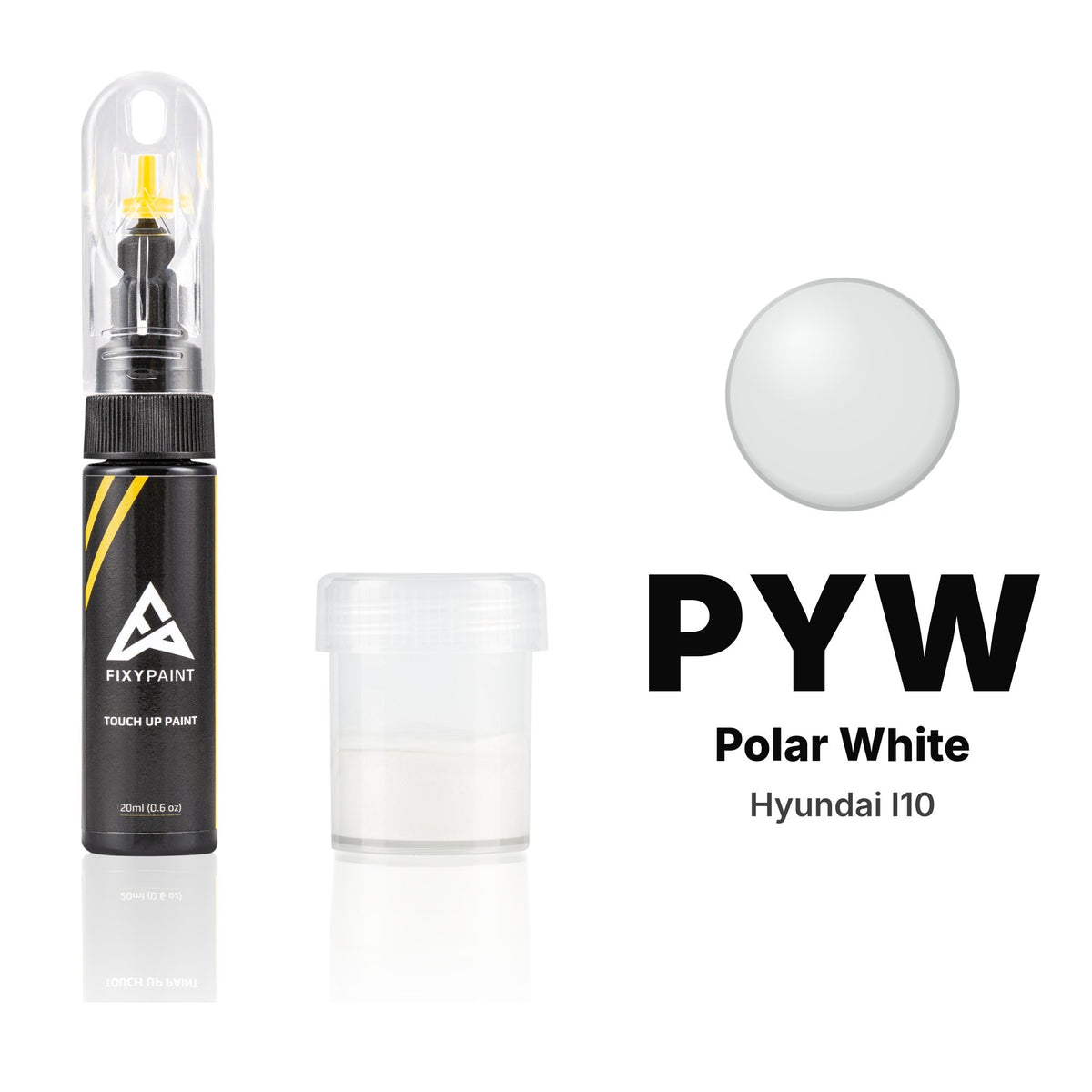 Touch-up paint for Hyundai i10 PYW Polar White, Standard kit