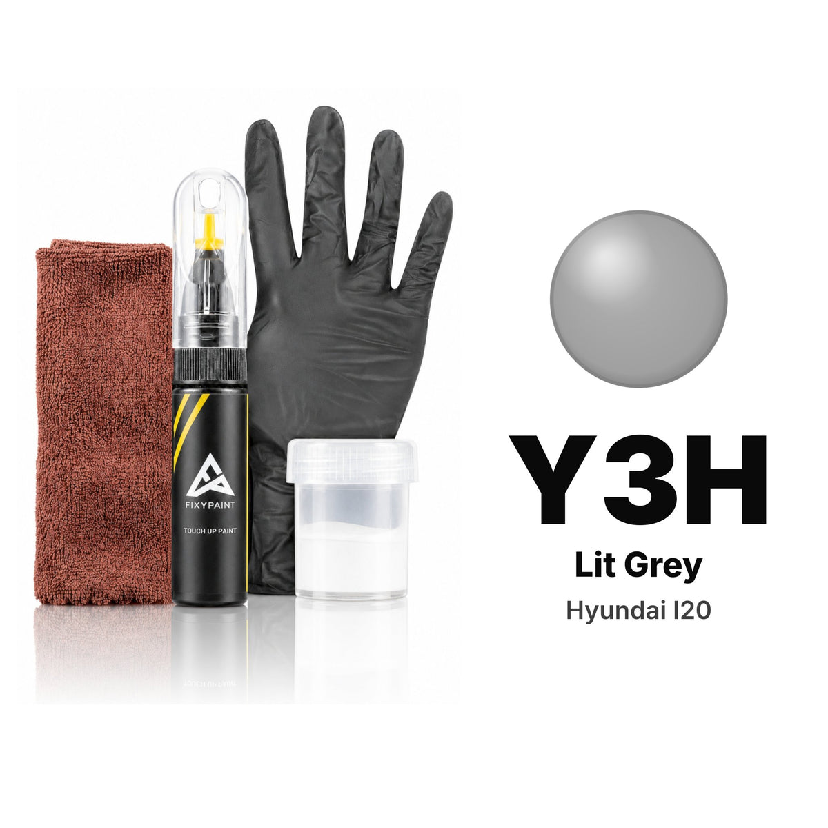 Lackstift für Hyundai i20 – Y3H Lit Grey (ab 2023), Set Komplett