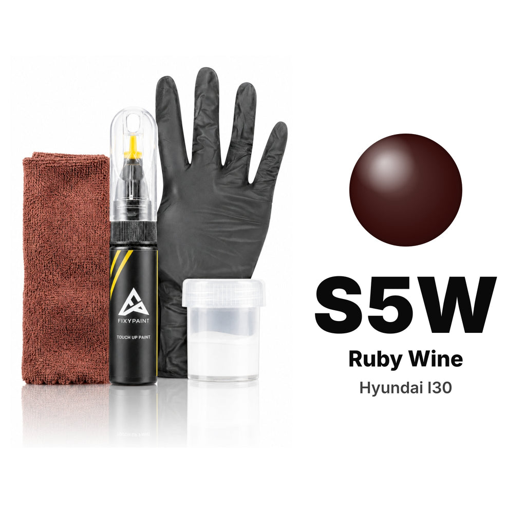 Touch-up paint for Hyundai i30 S5W Ruby Wine, Complete kit
