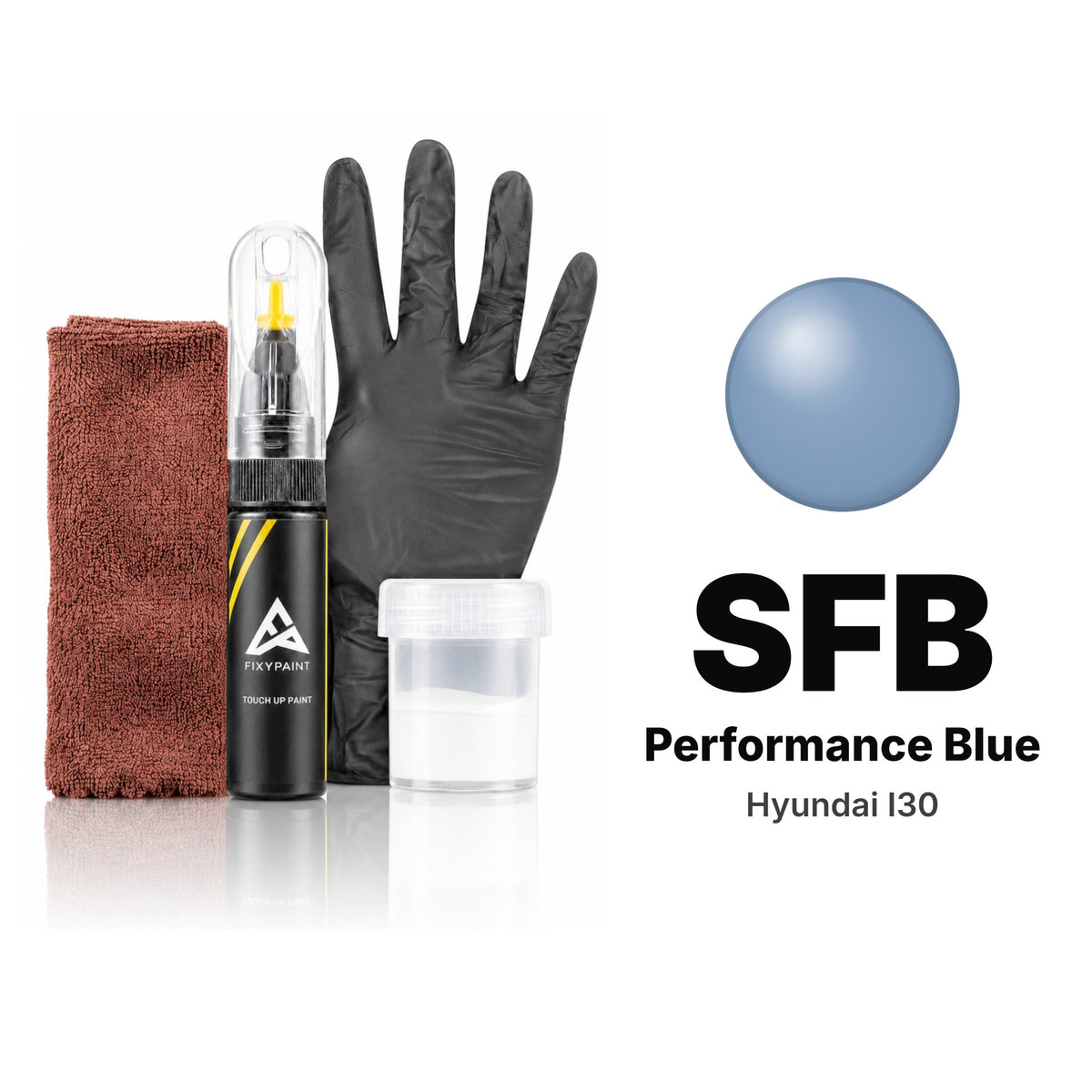 Touch-up paint for Hyundai i30 SFB Performance Blue, Complete kit