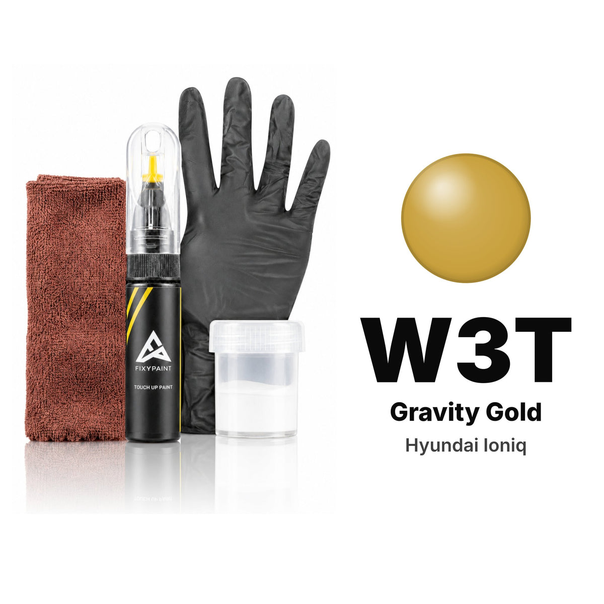 Lackstift für Hyundai Ioniq – W3T Gravity Gold (2021–2022), Set Komplett