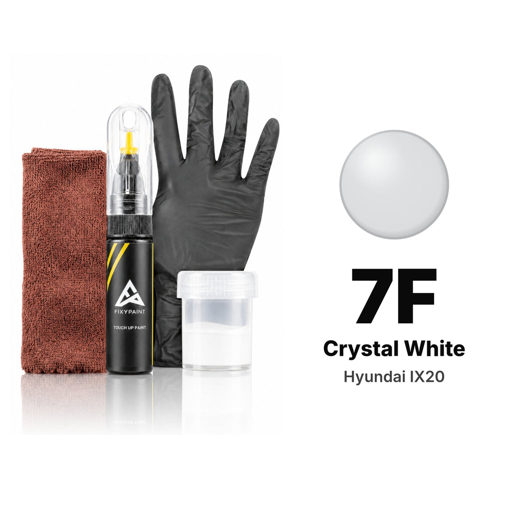 Vernice ritocco per Hyundai ix20 – 7F Crystal White (2011–2013), kit Completo