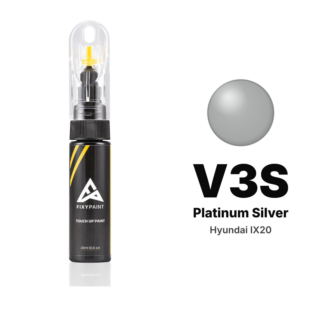 Touch-up paint for Hyundai ix20 V3S Platinum Silver, Basic kit