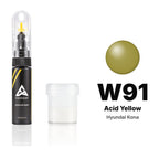 Pintura de retoque para Hyundai Kona – W91 Acid Yellow (2019–2020), kit Estándar