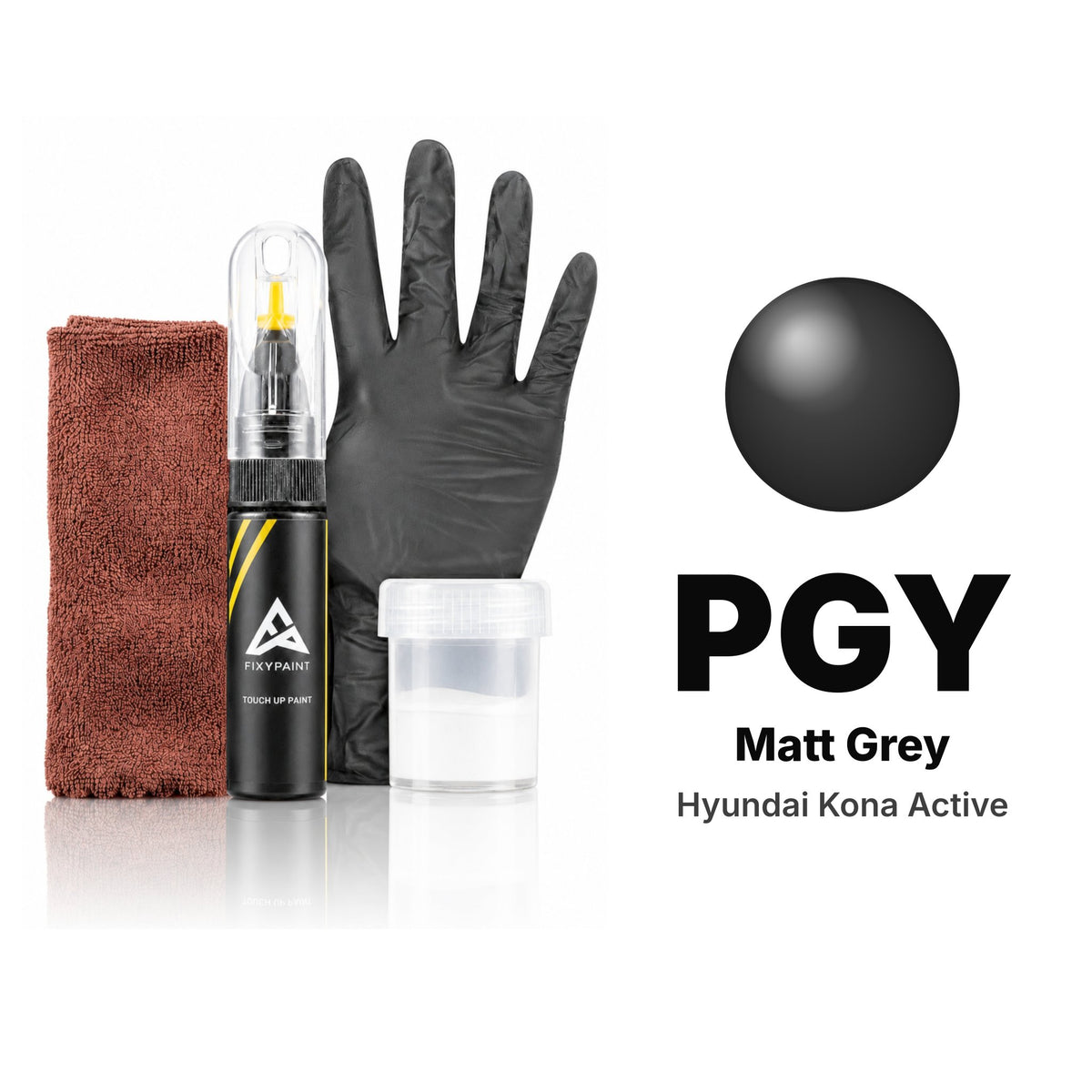 Touch-up paint for Hyundai Kona Active PGY Matt Grey, Complete kit