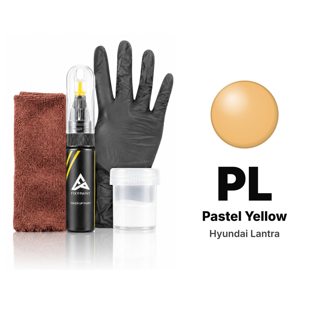 Touch-up paint for Hyundai Lantra PL Pastel Yellow, Complete kit