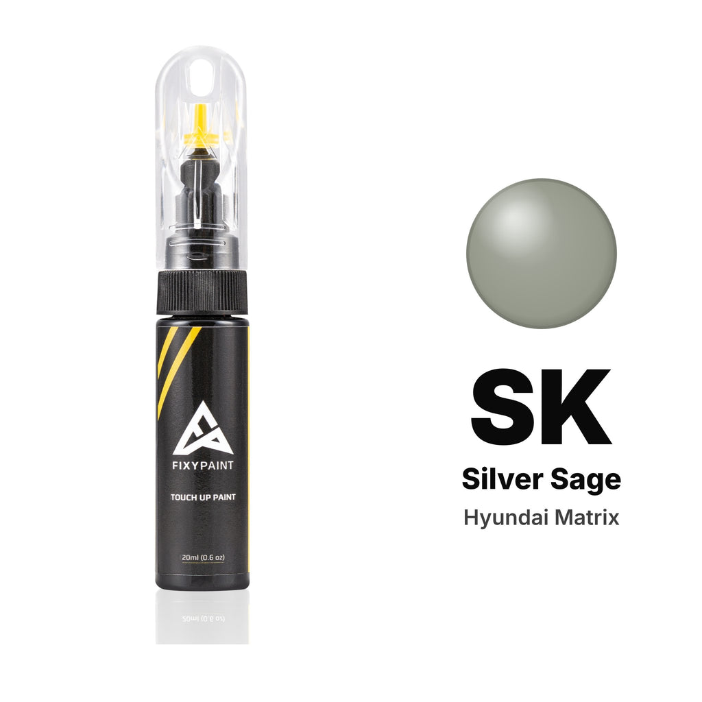 Touch-up paint for Hyundai Matrix SK Silver Sage, Basic kit