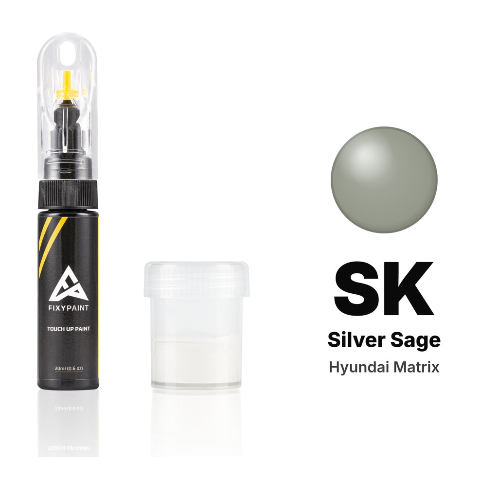 Touch-up paint for Hyundai Matrix SK Silver Sage, Standard kit