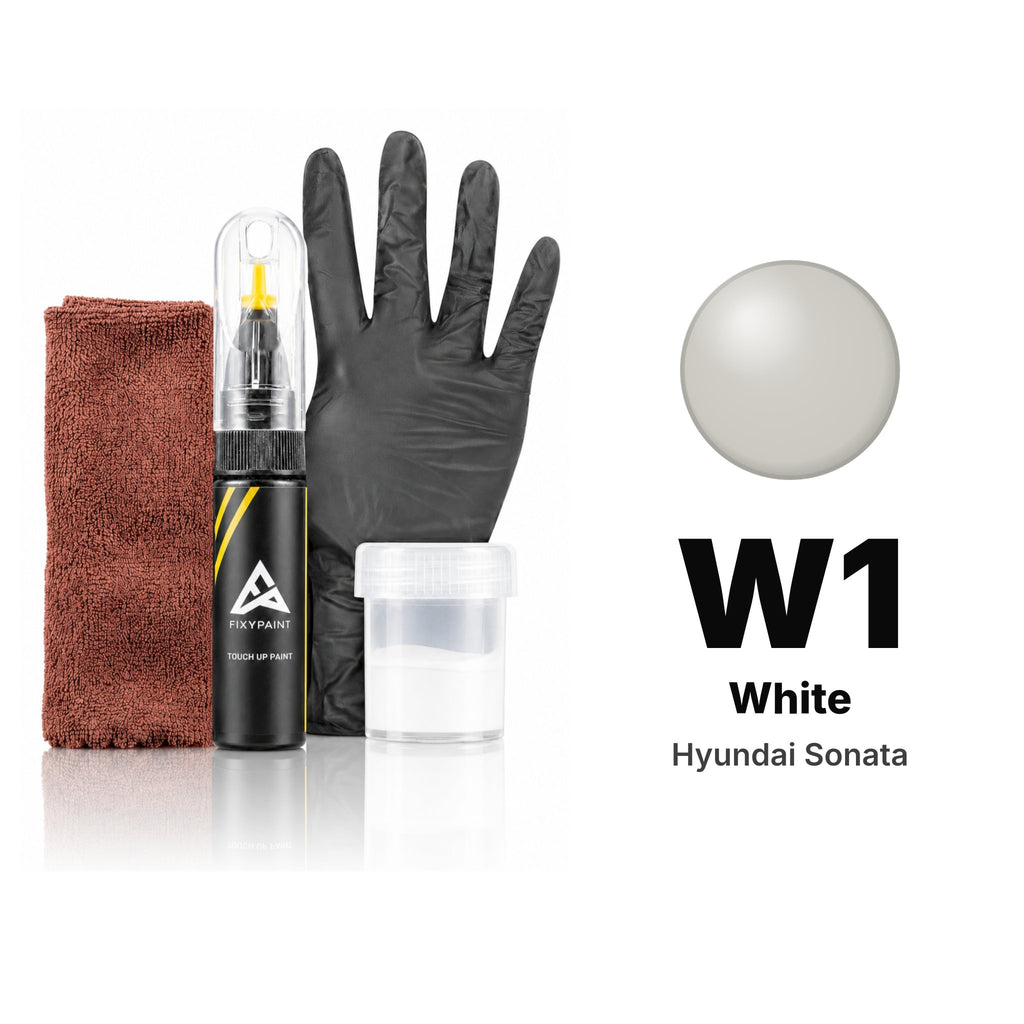 Touch-up paint for Hyundai Sonata W1 White, Complete kit
