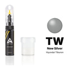 Touch-up paint for Hyundai Tiburon TW New Silver, Standard kit