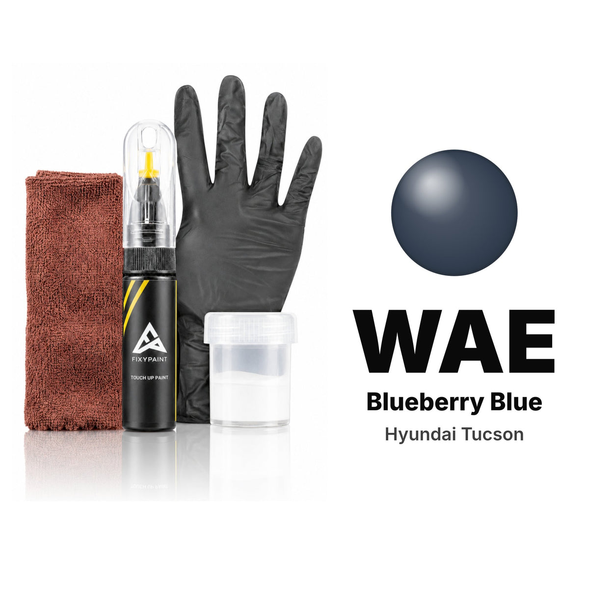 Touch-up paint for Hyundai Tucson WAE Blueberry Blue, Complete kit